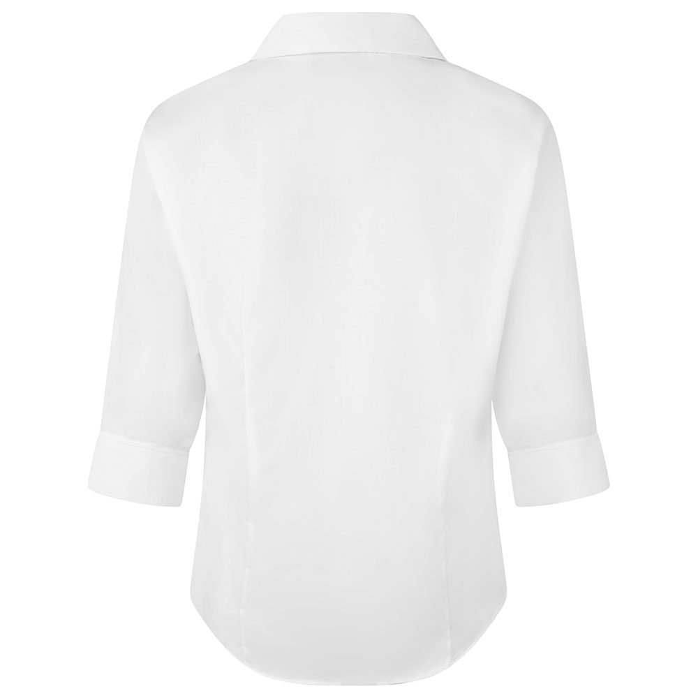 Fitted 3/4 Sleeve, Non Iron Revere Collar Blouse