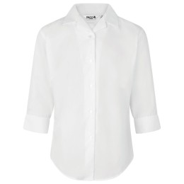Fitted 3/4 Sleeve, Non Iron Revere Collar Blouse