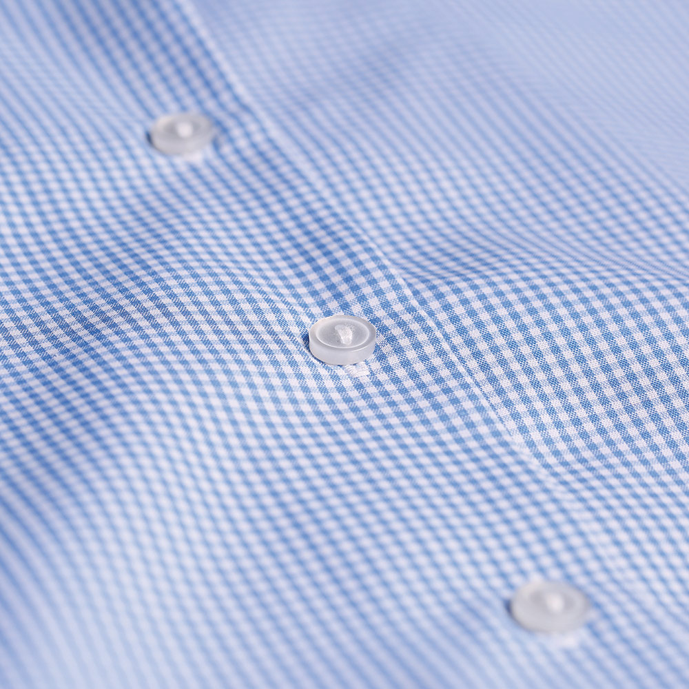 Checked Short Sleeve, Non Iron Revere Collar Eco-Blouse - Twin Pack