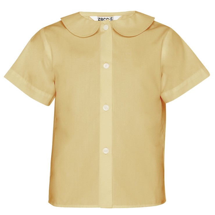 Short Sleeve, Non Iron Peter Pan Collar Eco-Blouse - Twin Pack (Made To Order)