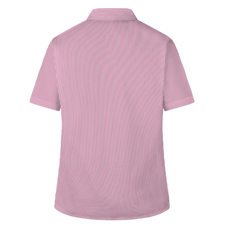 Woven Stripe Short Sleeve, Non Iron Revere Collar Eco-Blouse - Twin Pack (Made To Order)