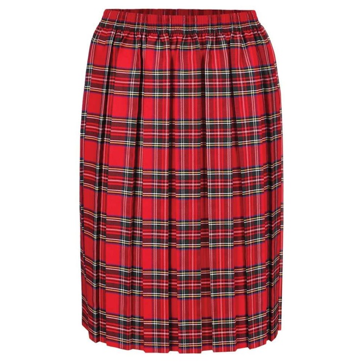 Tartan Box Pleat Skirt (Made To Order)