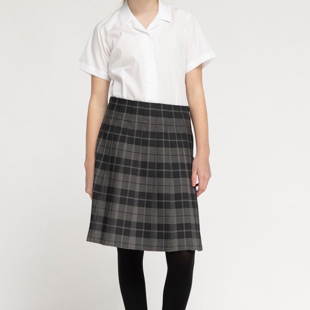 Tartan Senior Stitch Down Pleat Eco-Skirt 