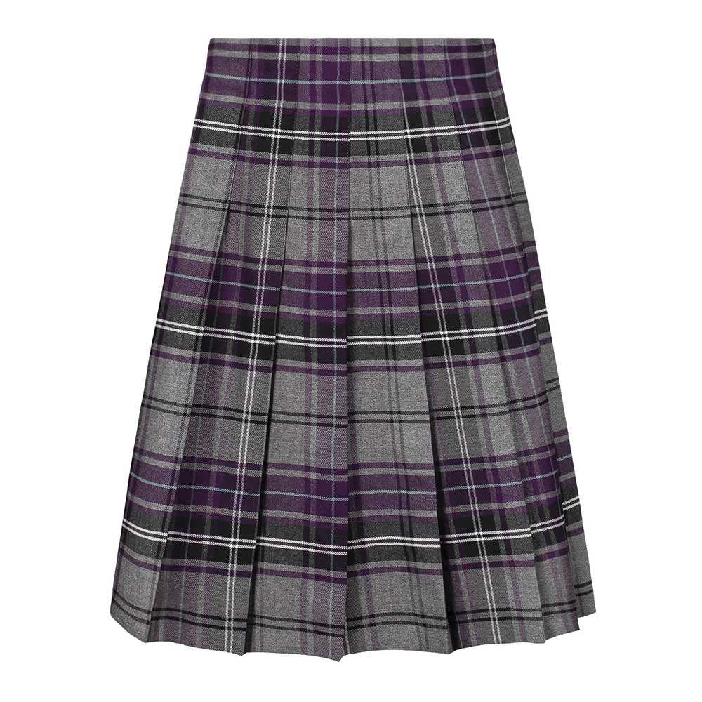 Tartan Senior Stitch Down Pleat Eco-Skirt - 22" Length (Made To Order)