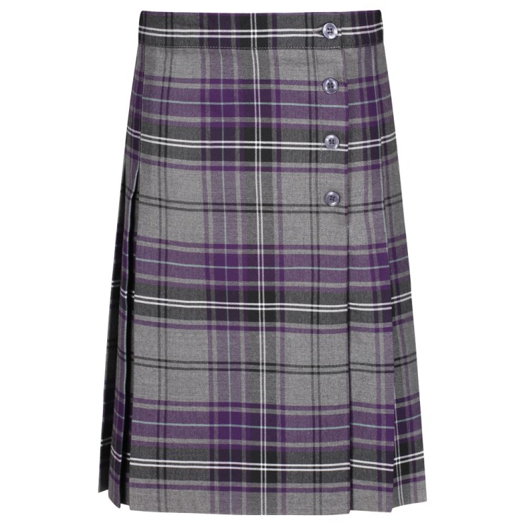 Tartan 4 Button Mock Kilt Eco-Skirt (Made To Order)