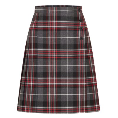 Tartan 4 Button Mock Kilt Eco-Skirt