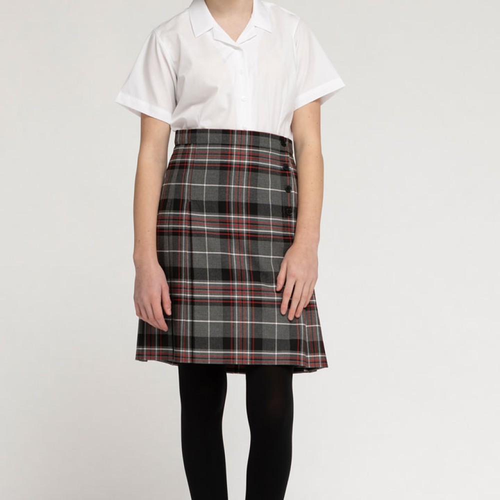 Tartan 4 Button Mock Kilt Eco-Skirt