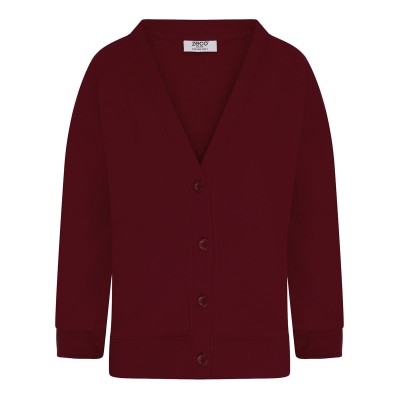 Polycotton Sweatshirt Cardigan