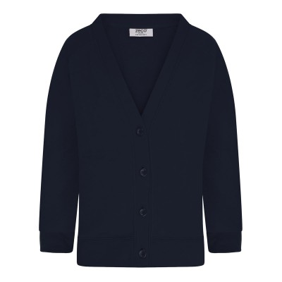 Polycotton Sweatshirt Cardigan