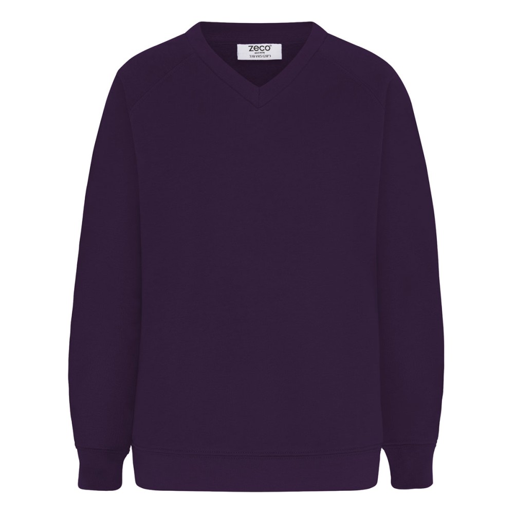 Polycotton V-Neck Sweatshirt