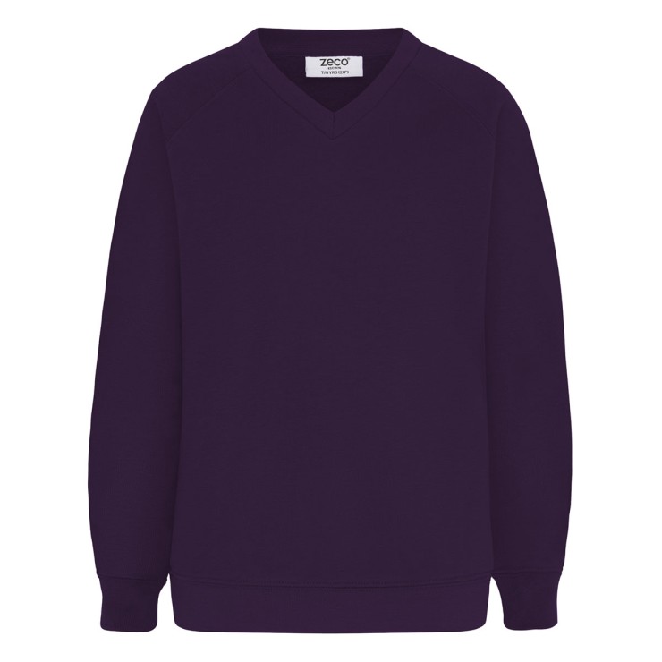 Polycotton V-Neck Sweatshirt